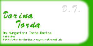 dorina torda business card